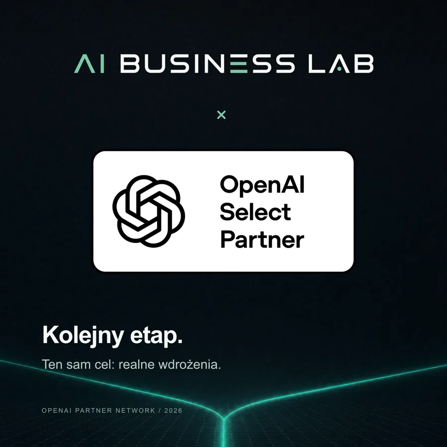 AI Business Lab i odznaka OpenAI Select Partner